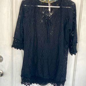 Monotonous black lace top